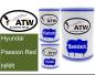 Preview: Hyundai, Passion Red, NRR: 500ml Lackdose + 500ml Klarlack + 250ml Härter - Set, von ATW Autoteile West.